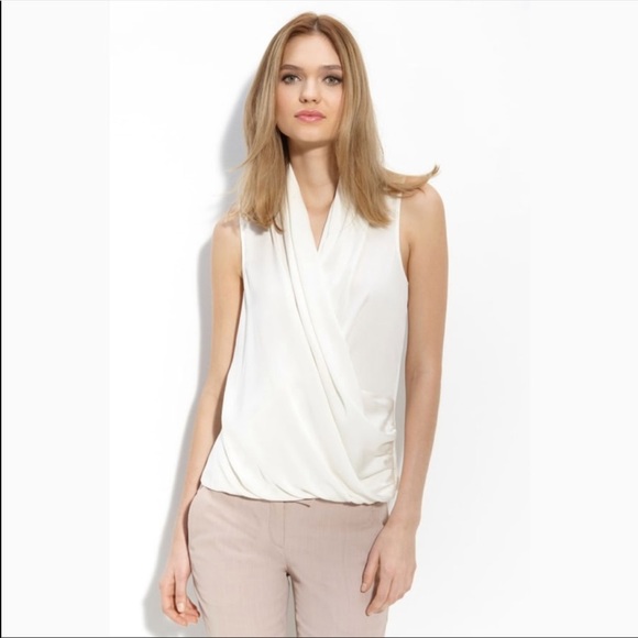 Theory Derona Drape Front Blouse - Picture 7 of 7